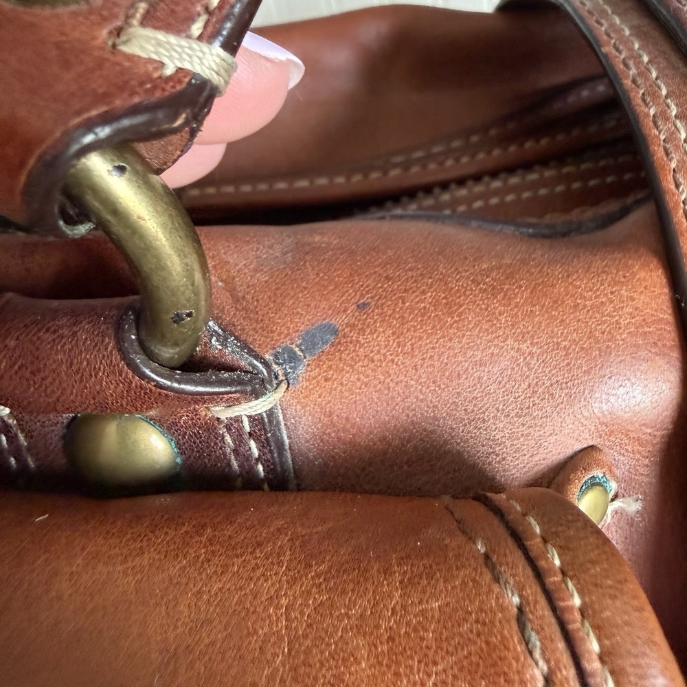 Vtg COACH Mandy Legacy 65th Anniversary Satchel Bag Turnlock Brown Leather Y2K - Picture 8 of 16